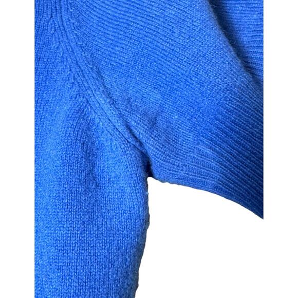 Vintage Valerie Stevens 2 Ply Cashmere Cobalt Bright Blue Short Sleeve Sweater‎ - Picture 4 of 12